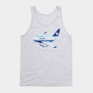 Cartoon airplane Tank Top